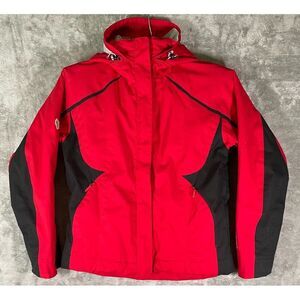 Women's DESCENTE Titan Insulated Ski Jacket Full Zip Size 8‎ Red